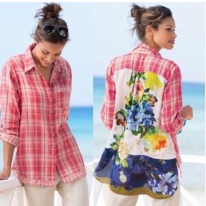 EUC Soft Surroundings Kaolin Tunic Top